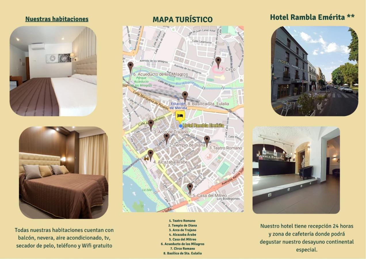 Hotel Rambla Emerita, Centro Ciudad Μέριδα Εξωτερικό φωτογραφία